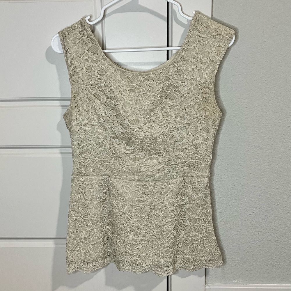 Beige Forever 21 contemporary tank top